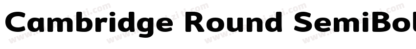 Cambridge Round SemiBold字体转换